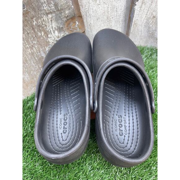 CROCS Specialist II Black Work Clogs Men's 9 - Picture 6 of 9